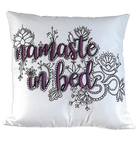 Pillow Cover - Namaste In Bed